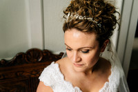 Bride posing for her kent wedding photographer in Canterbury