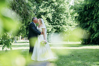 Bride and Groom after their wedding in Canterbury